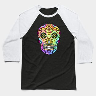 SUGAR Skull Portrait Baseball T-Shirt